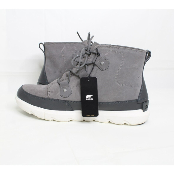 Sorel Mens Explorer II Joan Short Ankle Boots Gray Suede Size 13 US Waterproof - Picture 9 of 9